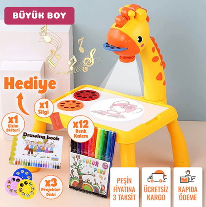 Projeksiyonlu Zürafa Çizim Masası